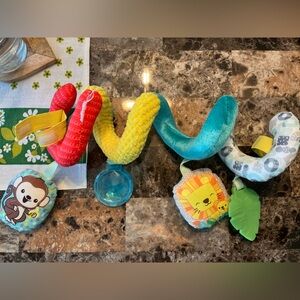 Monkey & Lion Infantino Stroller Baby Activity Toy